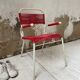 Vintage red scoubidou children's chair