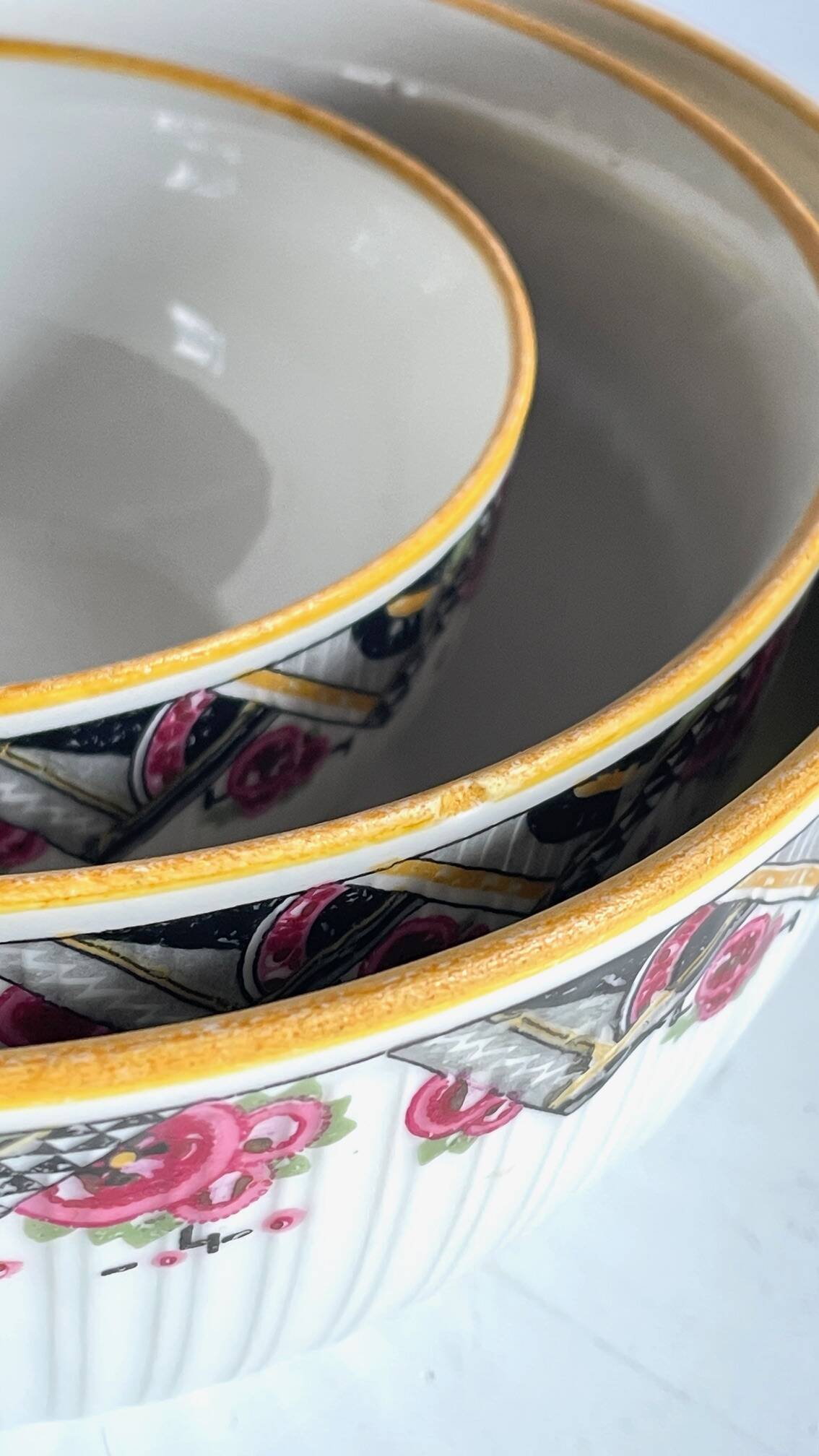 Saladiers mehun decor art deco