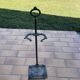 Vintage brass umbrella stand, walking stick holder