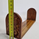 Bookends in fruit wood marquetry