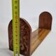 Bookends in fruit wood marquetry