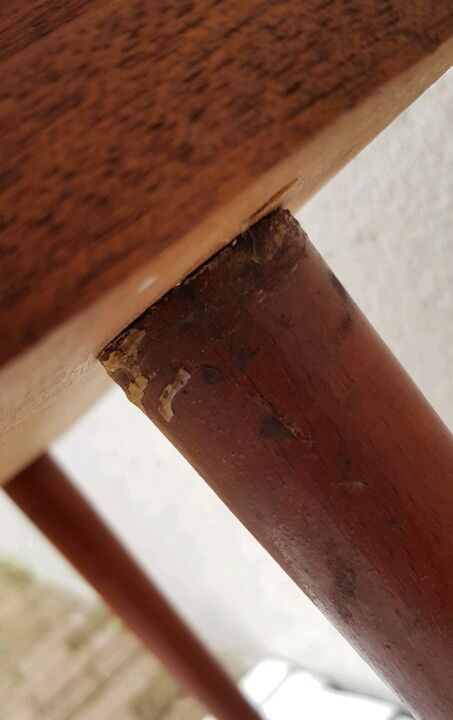 Bedside light wooden 60s