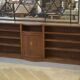 Mahogany bookshelf from English work around 1900 – documented historical provenance from the Montgolfier family.