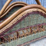 Door vintage rattan magazines