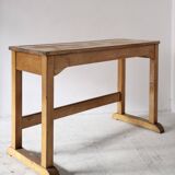Beech desk or console from around 1930.