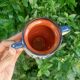Small outdoor vase with handles