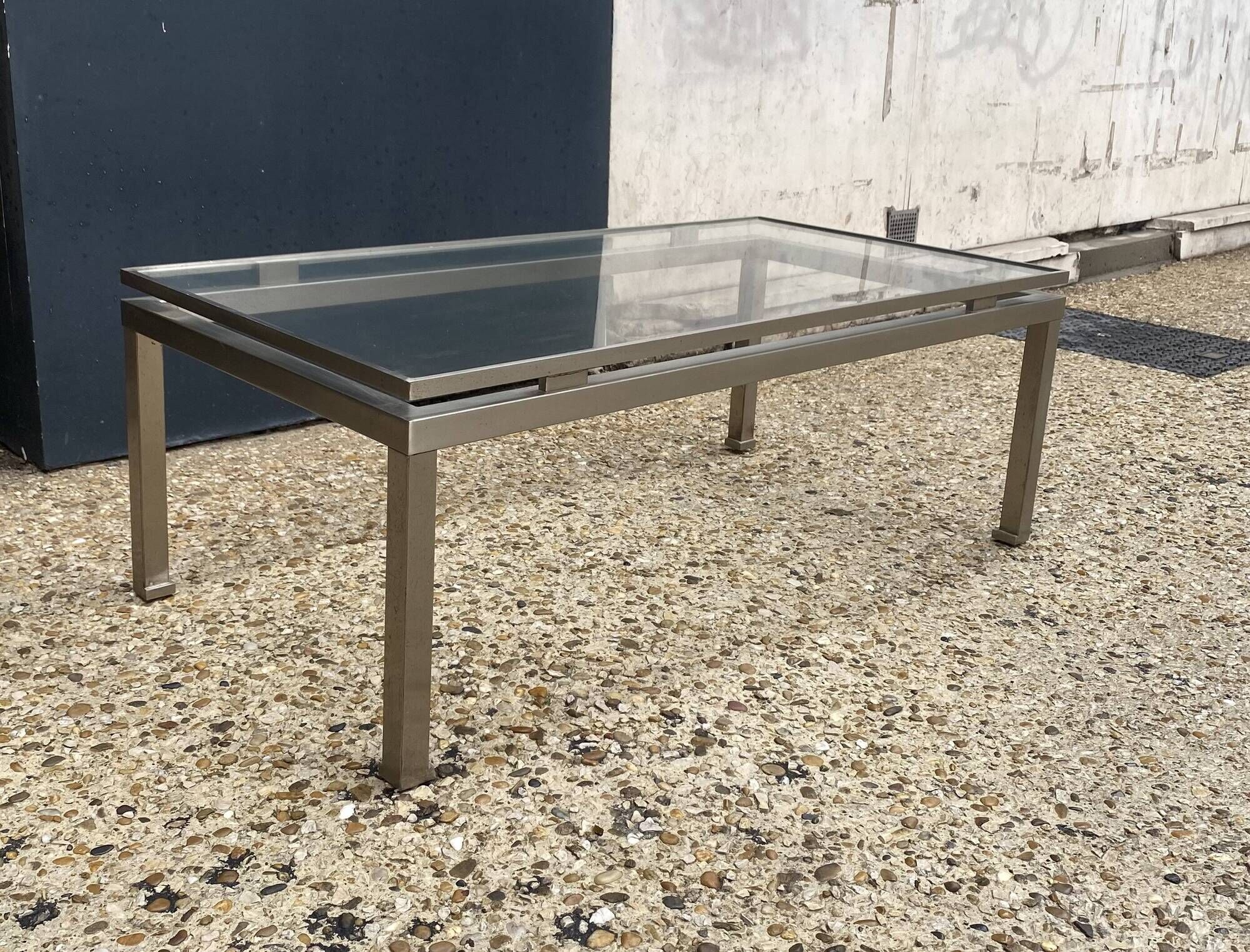 Glass coffee table