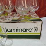 set of 12 Luminarc tasting glasses in their original box capacity: 10cl height 8cm
