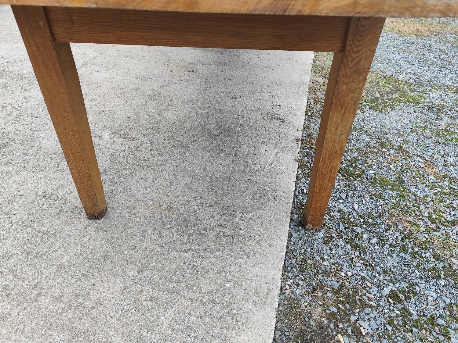 Duo XXL farmhouse table 320 cm oak spindle legs
