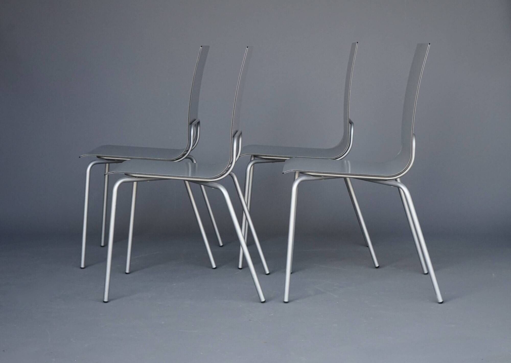 Chaises de salle à manger minimalistes Slim Shell par Arik Levy pour Ligne Roset, années 2000