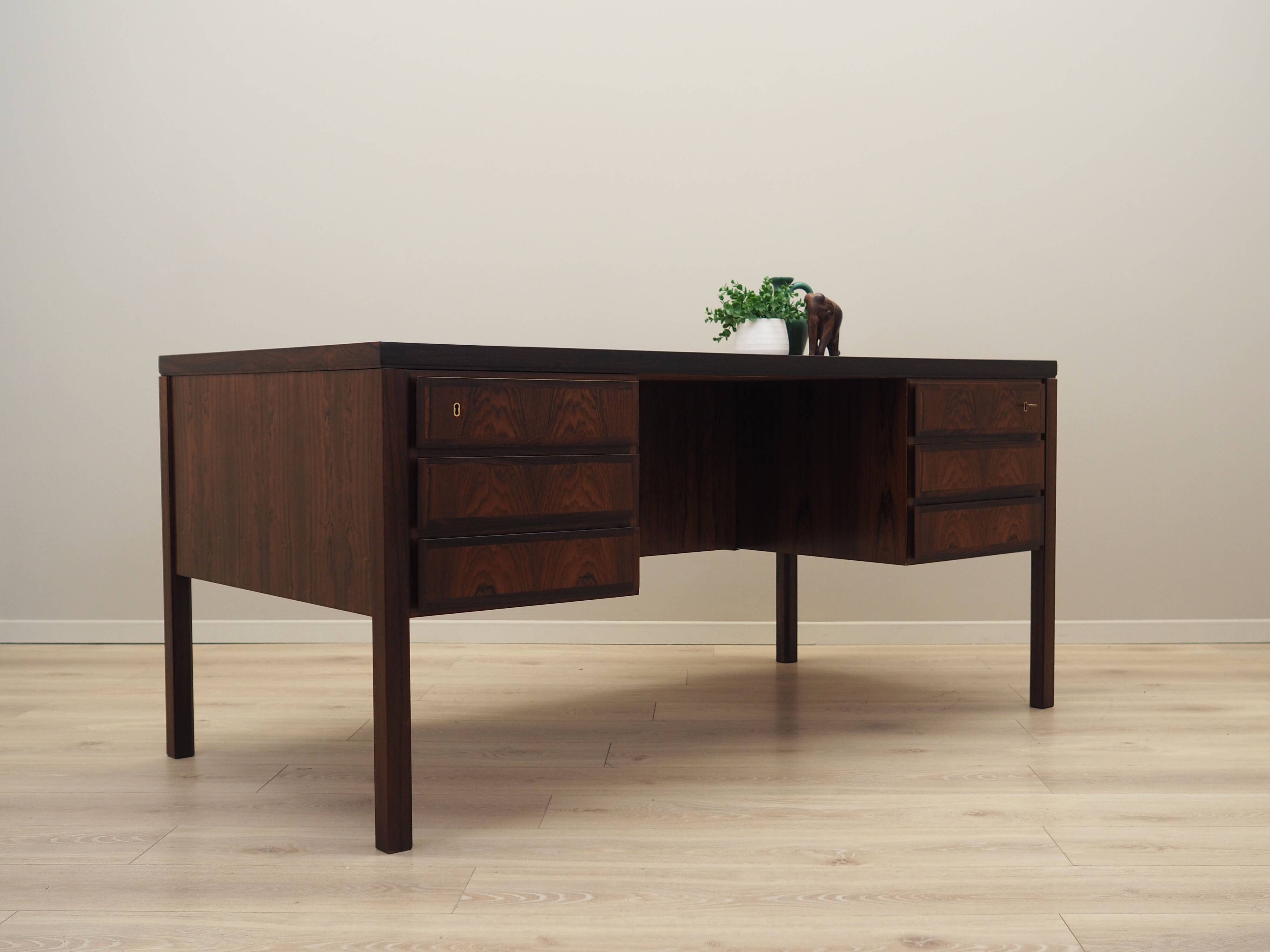Rosewood desk, Danish design, 1970s, made by Omann Jun