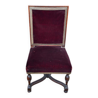 English chair in mahogany, X-shaped legs – 19th century