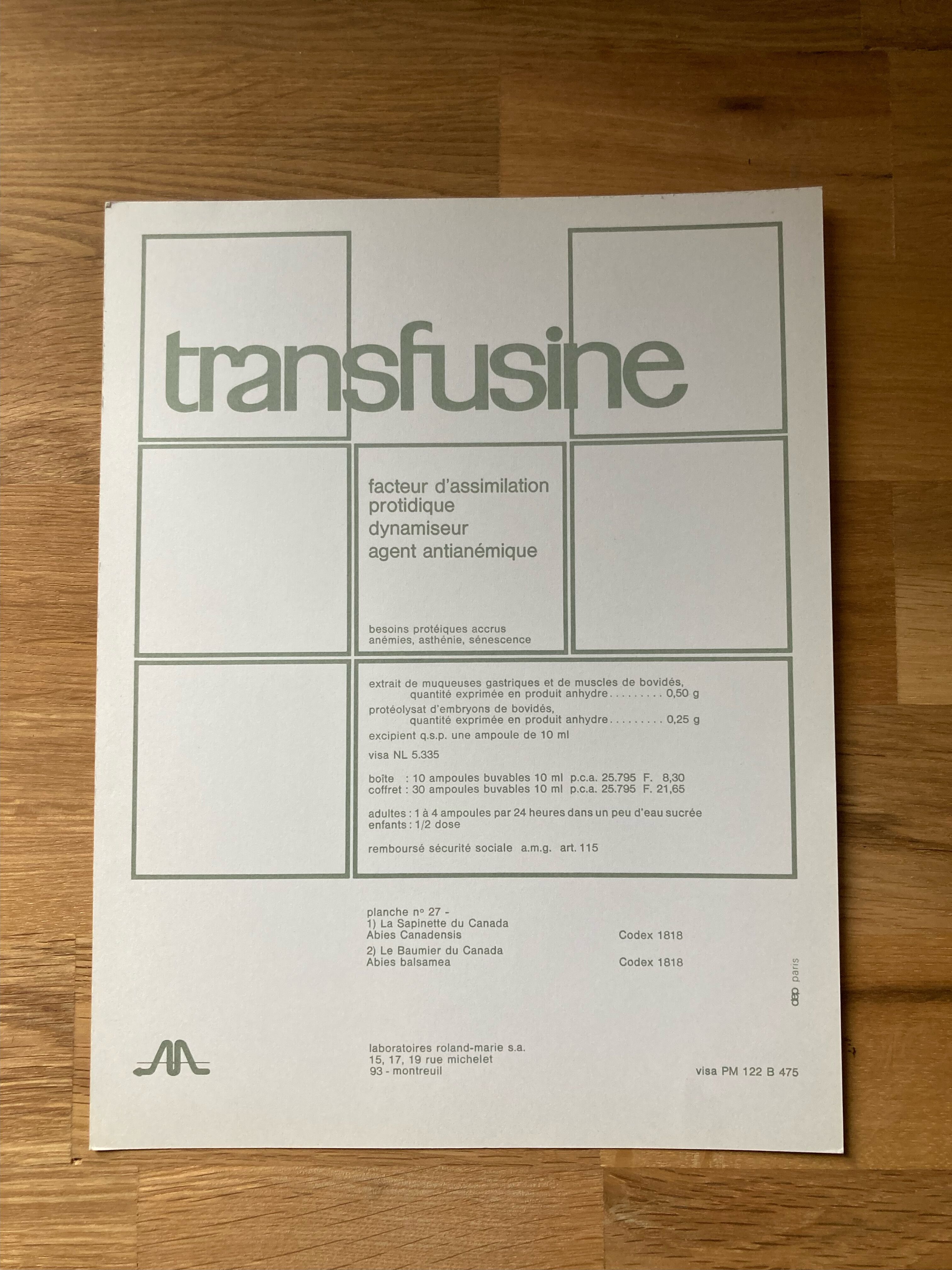 botanical poster the sapinette and balsam of Canada