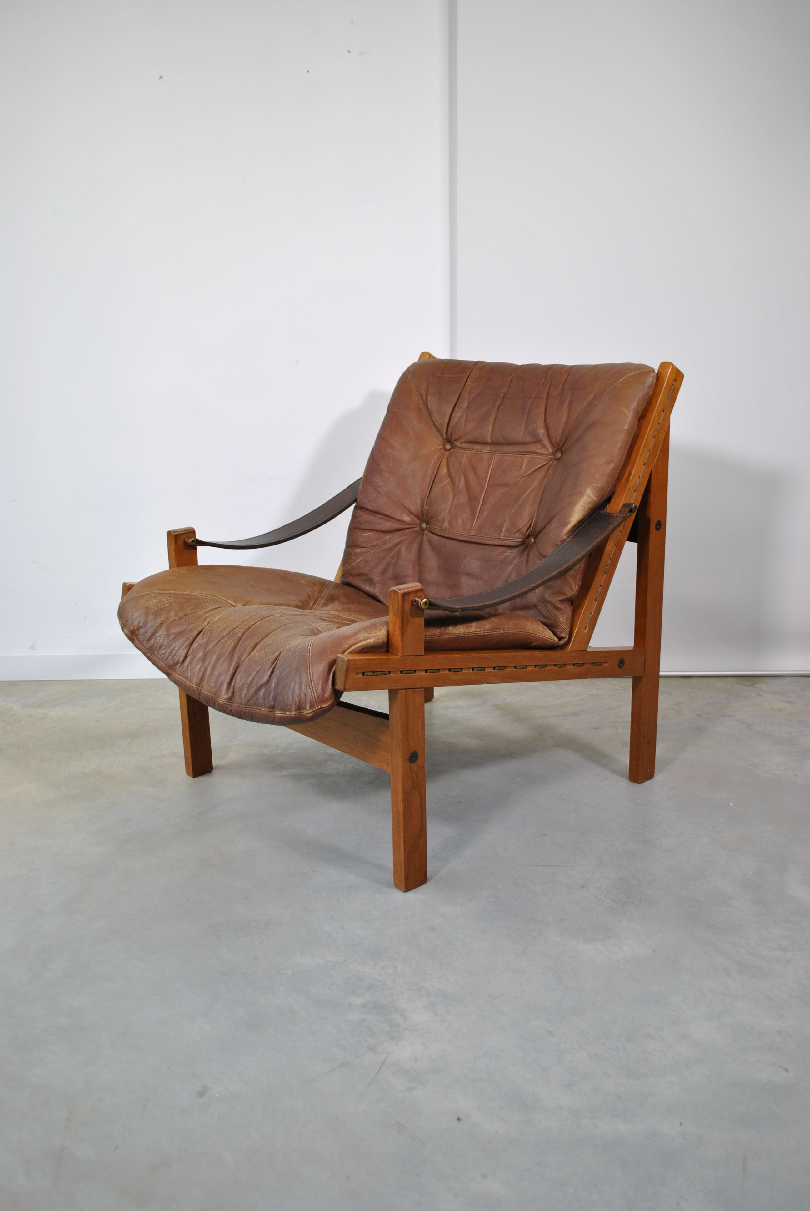 Safari armchair by Torbjörn Afdal for Bruksbo Norwegen 1960.