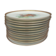 Set 12 plates porcelain fish edge laurel gold Bernardaud