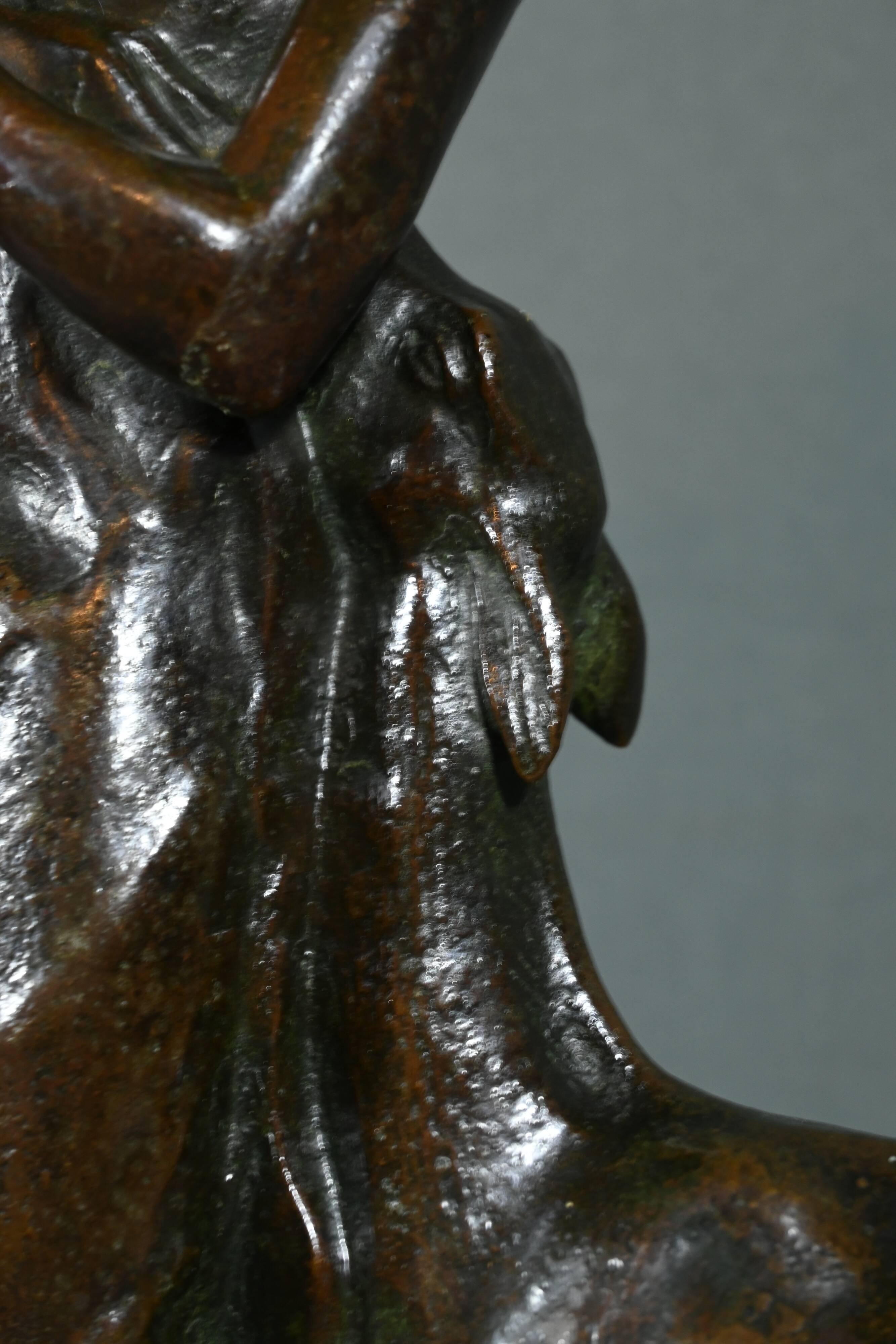 Bronze “Woman with Fawn”, Atelier Primavera – 1930