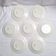 Flat plates St Amand model Bayonne white, green and black.