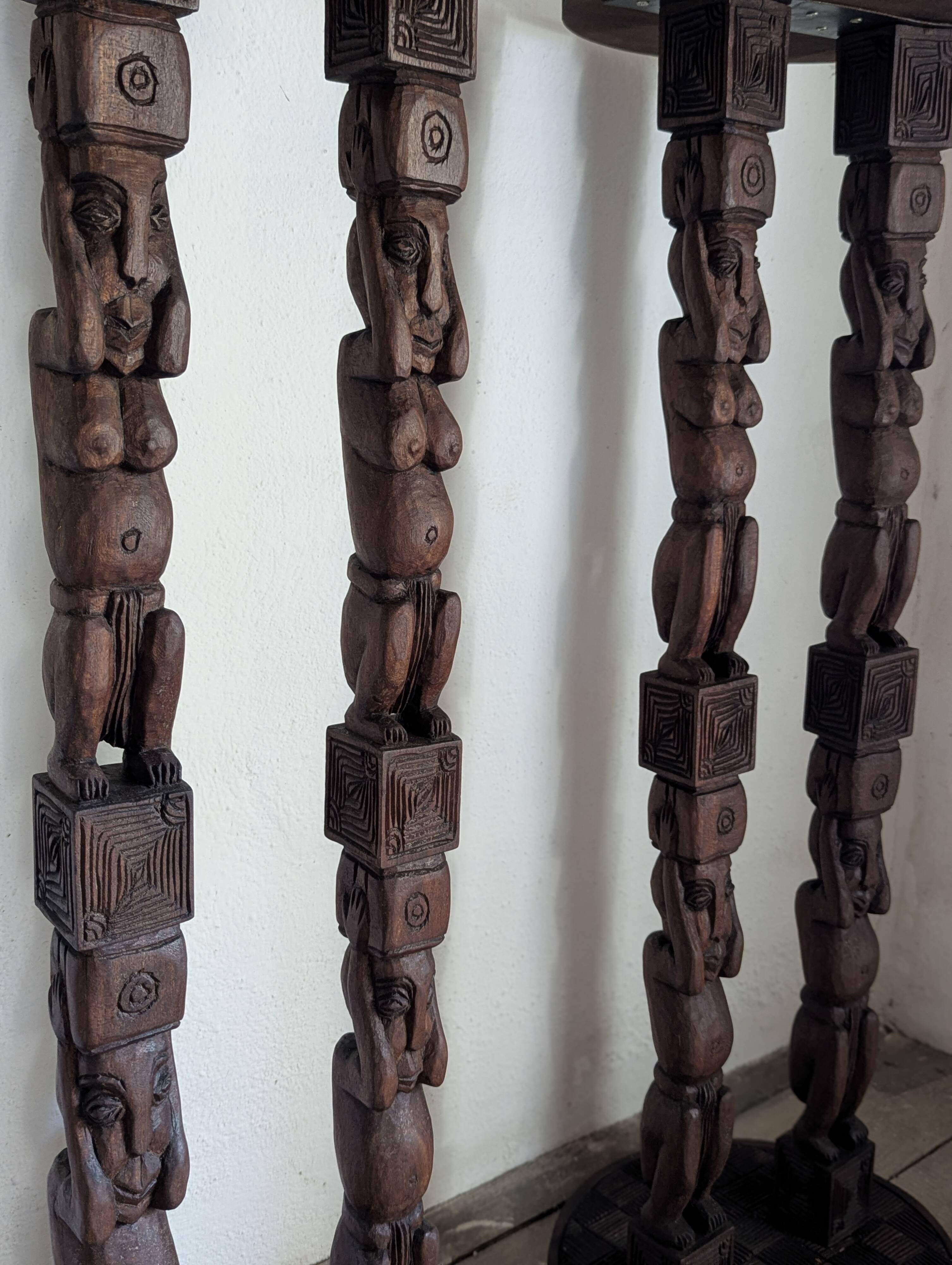 Pair of African stools