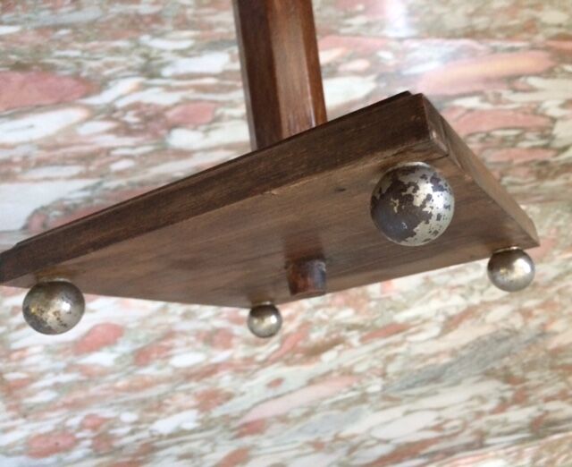 Sellette Art Deco in varnished wood