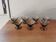 Lot de 7 coupes art déco verre fumé