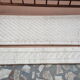 Natural burmese teak sofa and braided cotton seat & backsplash