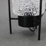 1970s Pair of Nightstands Glass Lamps , Germany