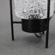 1970s Pair of Nightstands Glass Lamps , Germany