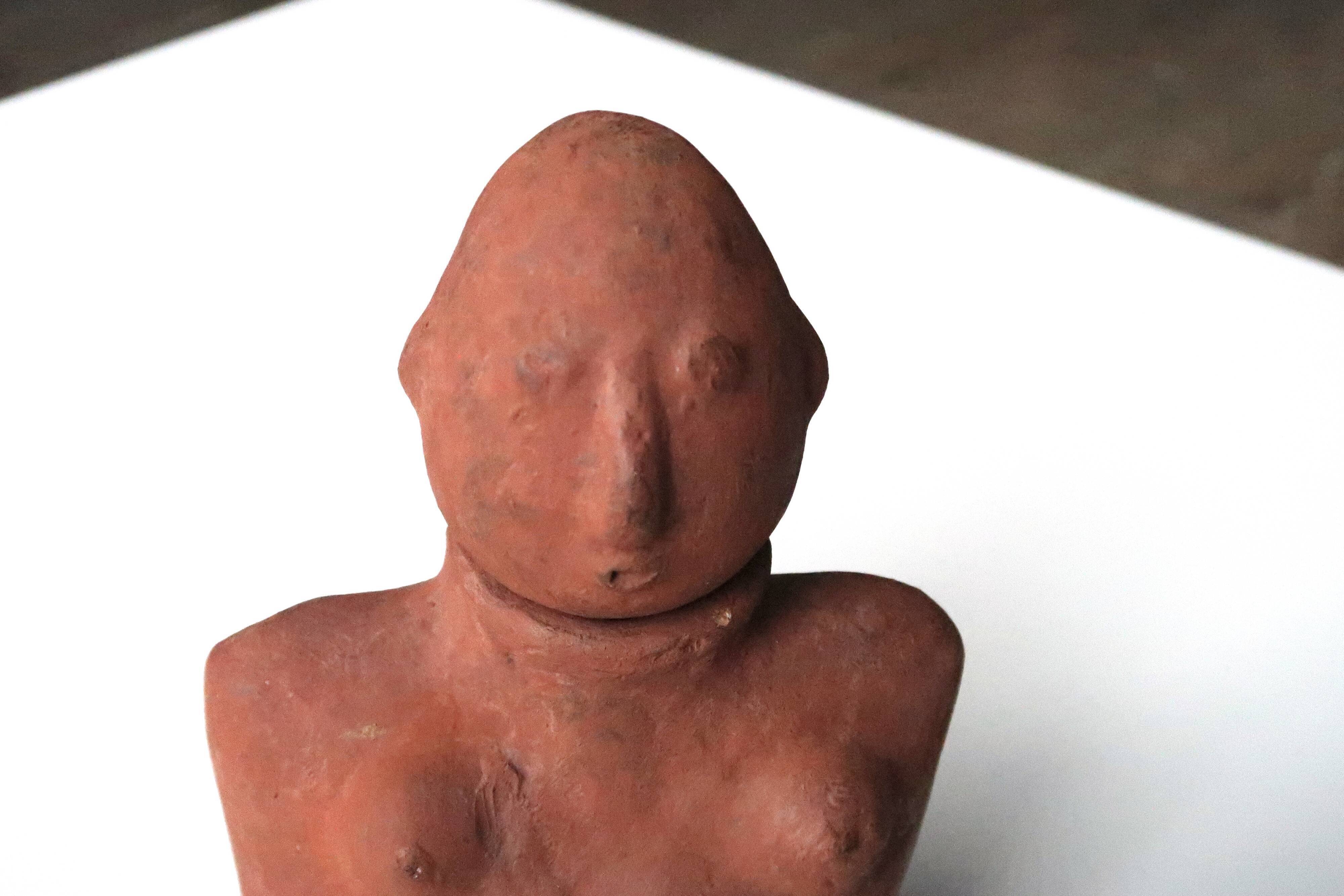 Mexican terracotta bust, 70s