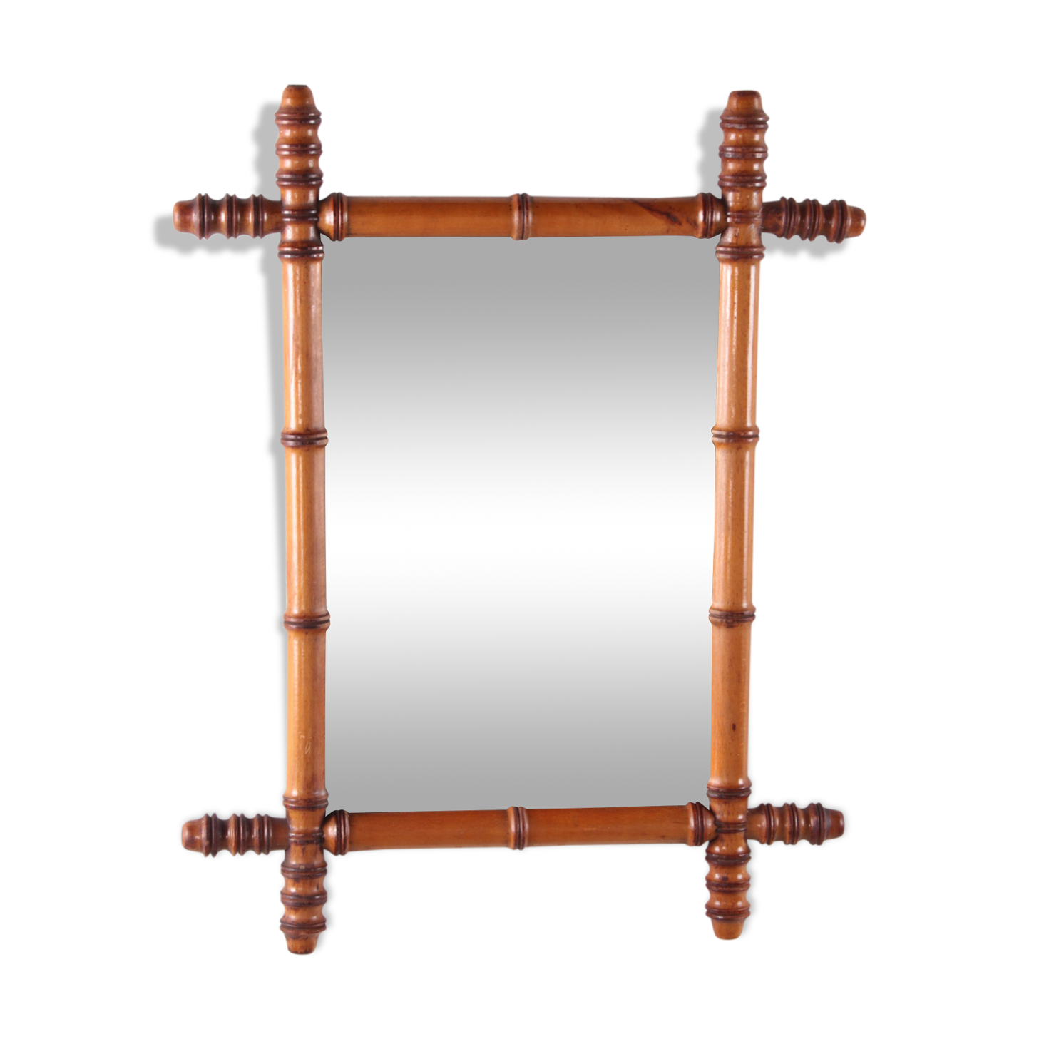 French Bamboo Mirror