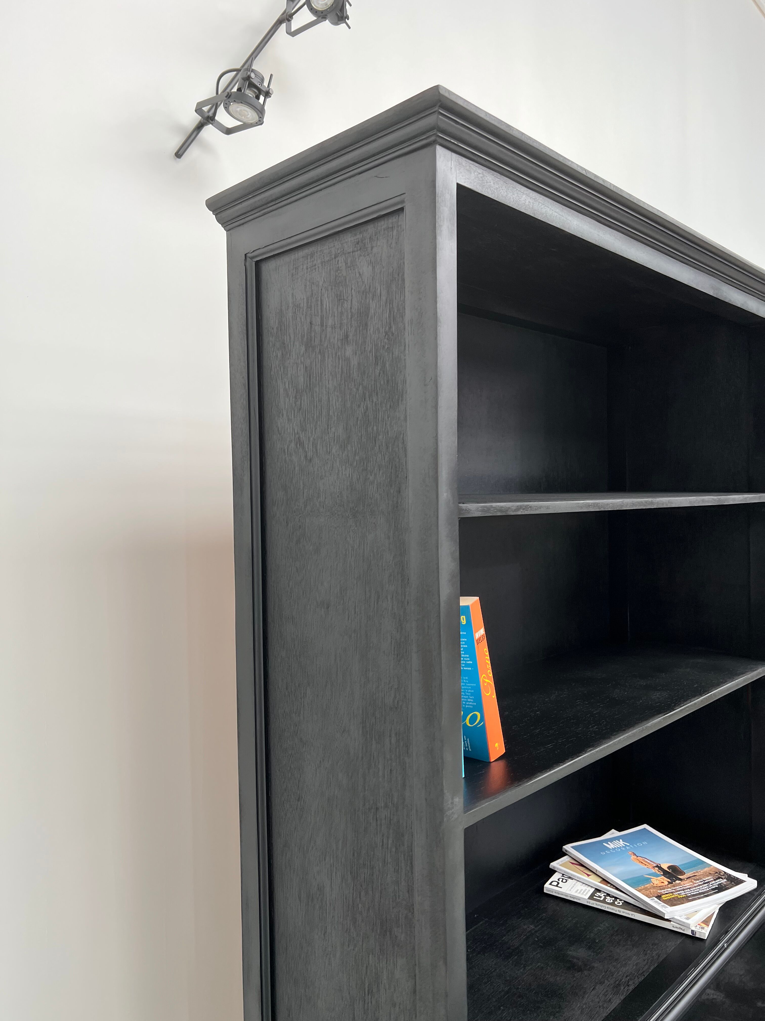 Sideboard 2 bodies, XXL format, old wooden school furniture