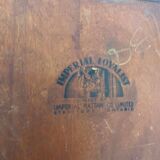 Set of 4 Imperial Loyalist brutalist wooden chairs, vintage 60s design