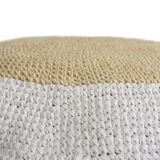 Hand-woven floor cushion or ottoman