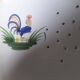 Pornic earthenware drainer model Coq hollow feet