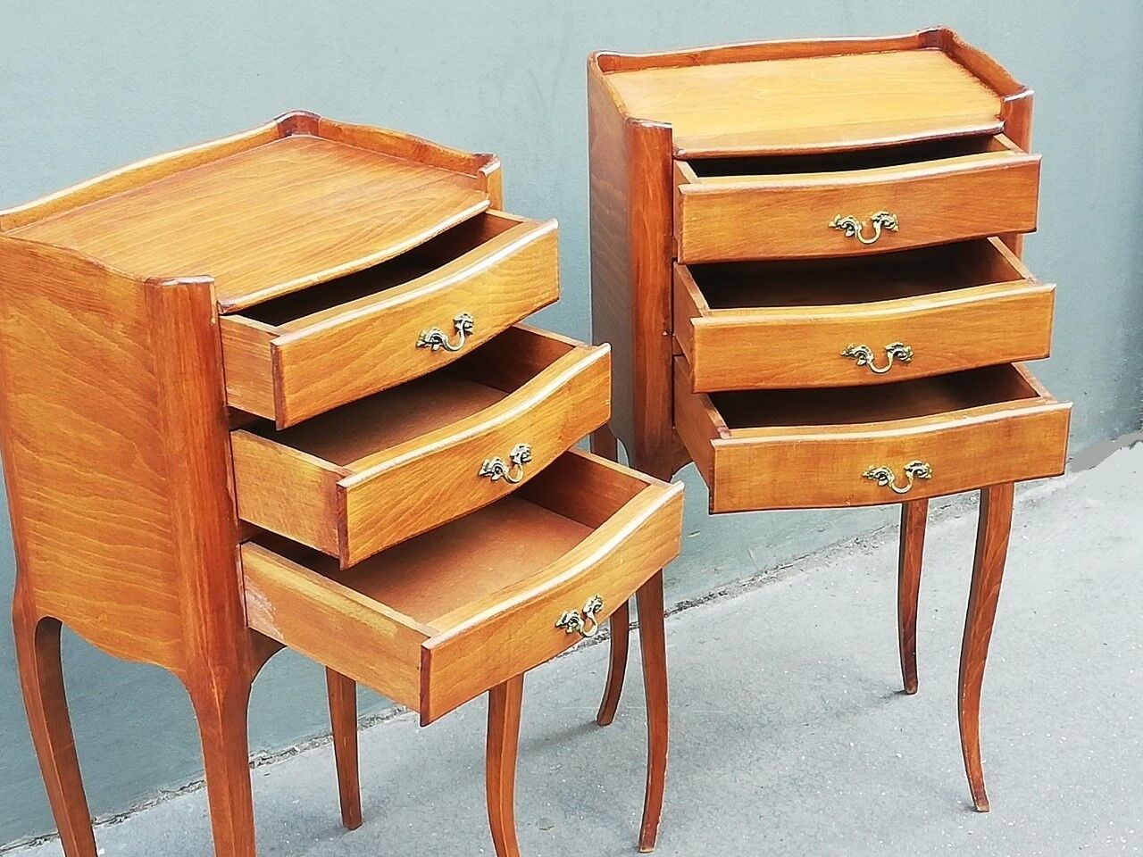 Pair of Louis XV style bedside tables