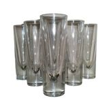 6x Long drink glass Bullet - Carlo Moretti 1980'S - Borgonovo