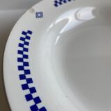 Set of 8 Lustucru hollow plates