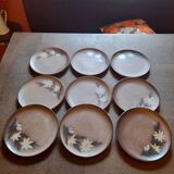 Set of 9 plates