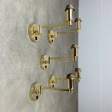 5 appliques dorées LedsC4 en laiton
