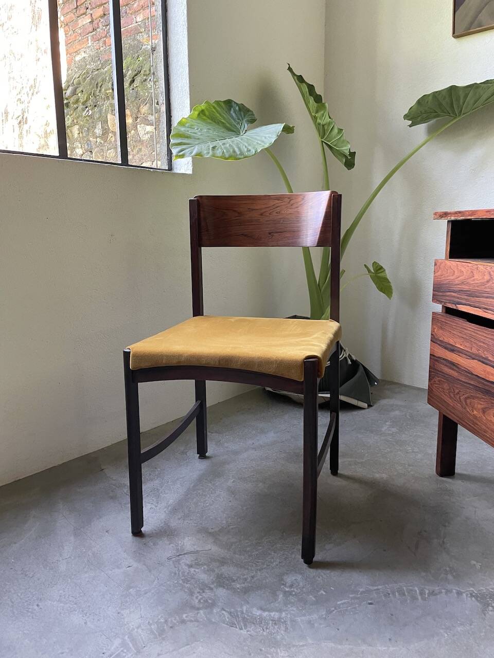Desk and its Scandinavian rosewood chair