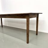 Large solid pine farmhouse table with spindle legs