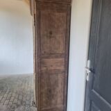 Armoire d'époque Louis XV 18éme en chêne et noyer massif Aérogommer