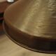Brass pendant lamp from Denmark, industrial style, 1960s