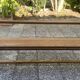Solid oak farmhouse bench 220cm for rustic farmhouse table 1950