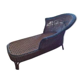 Méridienne en rotin