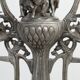 Art Nouveau tin candle holder by Achille Gamba, Italy ca. 1900