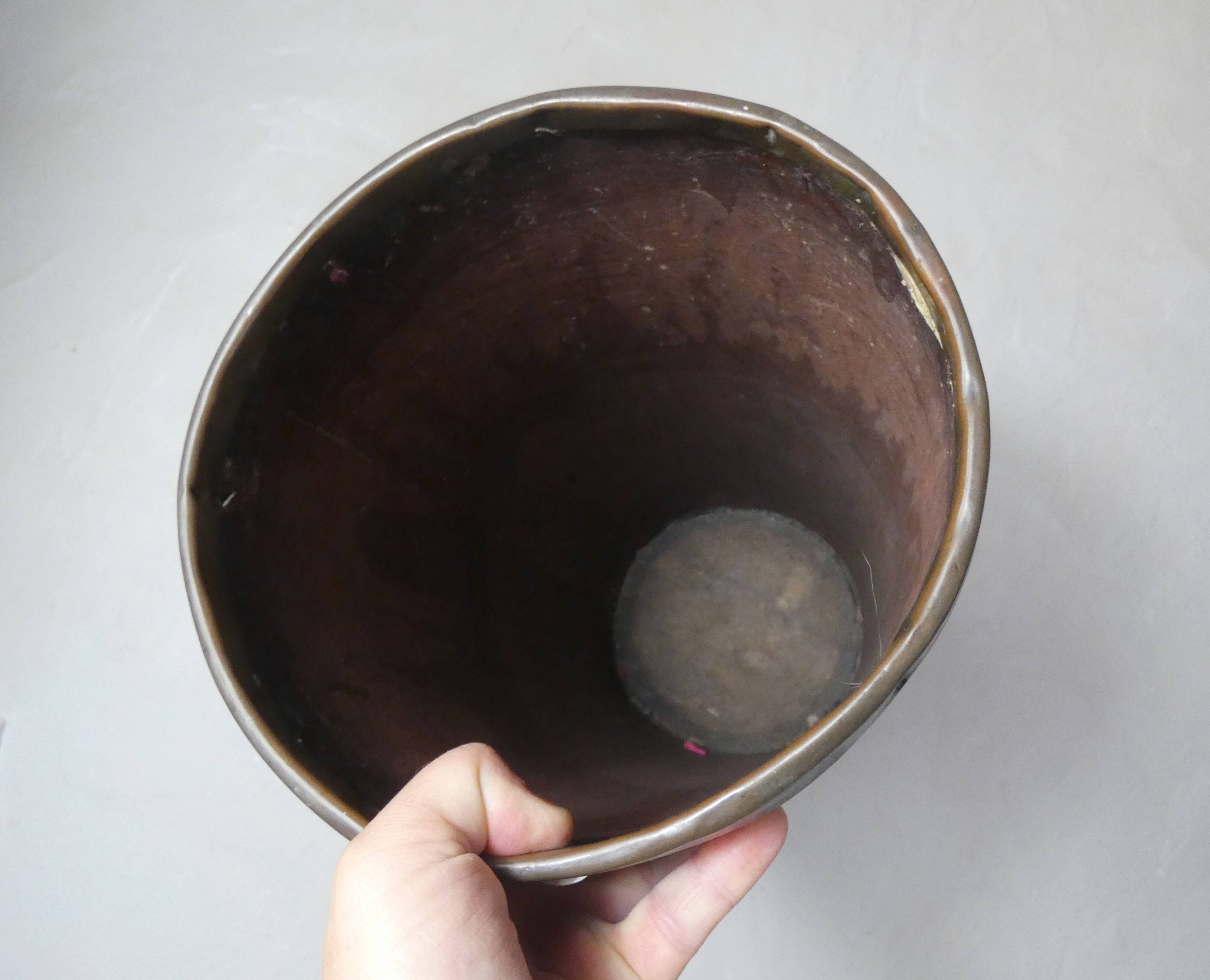 old carved wooden umbrella stand