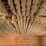 Chaises danoises vintage en pin avec corde en papier par TP Design pour Gm Møbler, années 1970, lot de 6