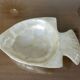 Vide poche poisson en nacre blanche 1980