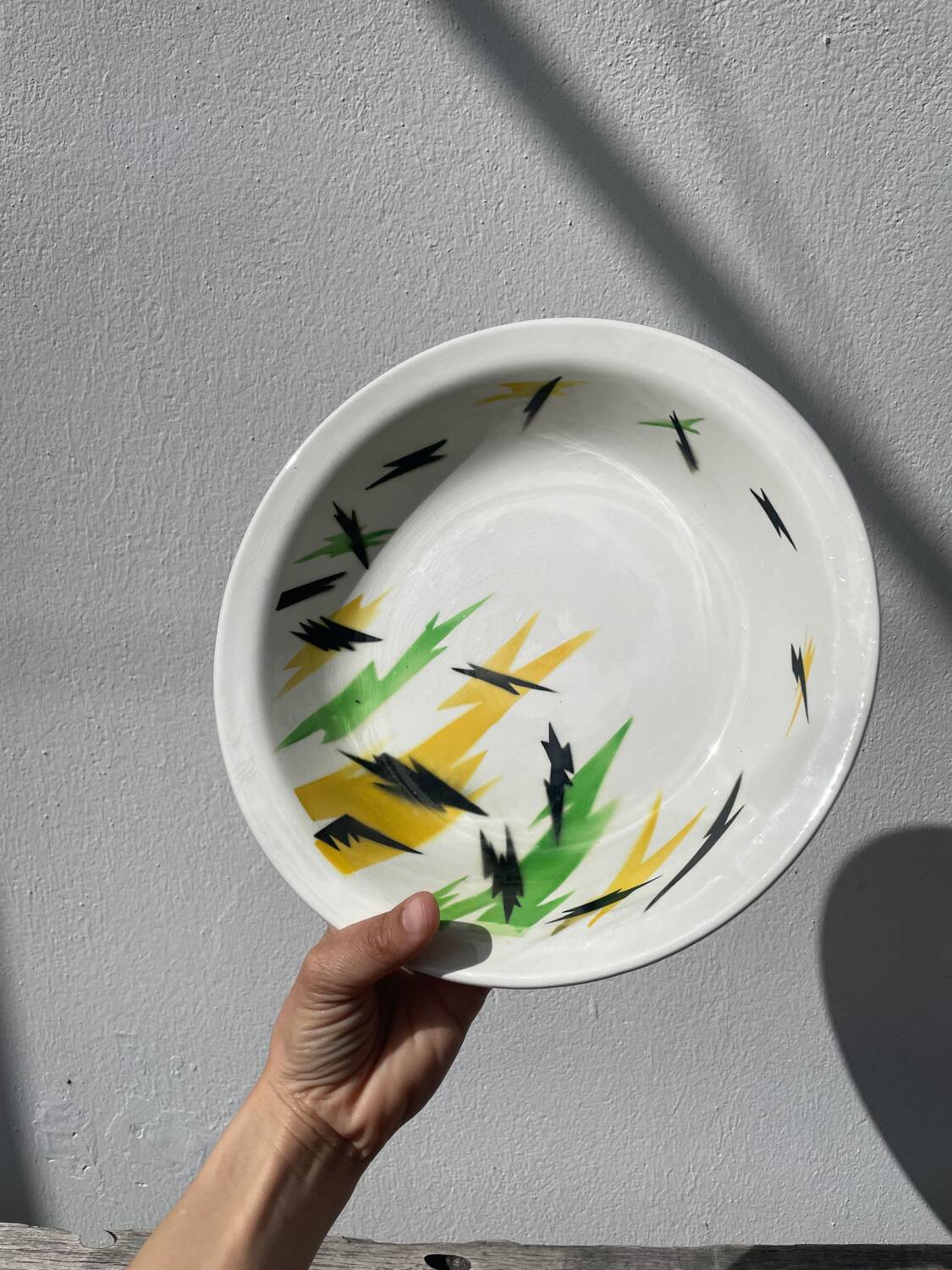 Round éclair dish 1970 Digoin Sarreguemines