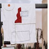 Hand-woven plaid, abstract design